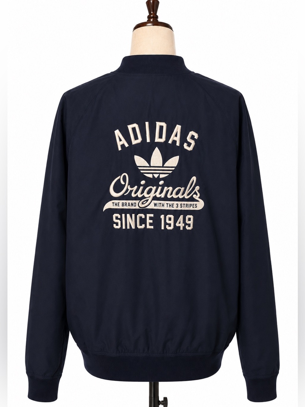 Adidas Originals Navy Bomber Jacket- fits like men's M, women's L